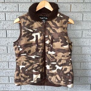 Powder River by Panhandle Slim Camo Vest Size Small